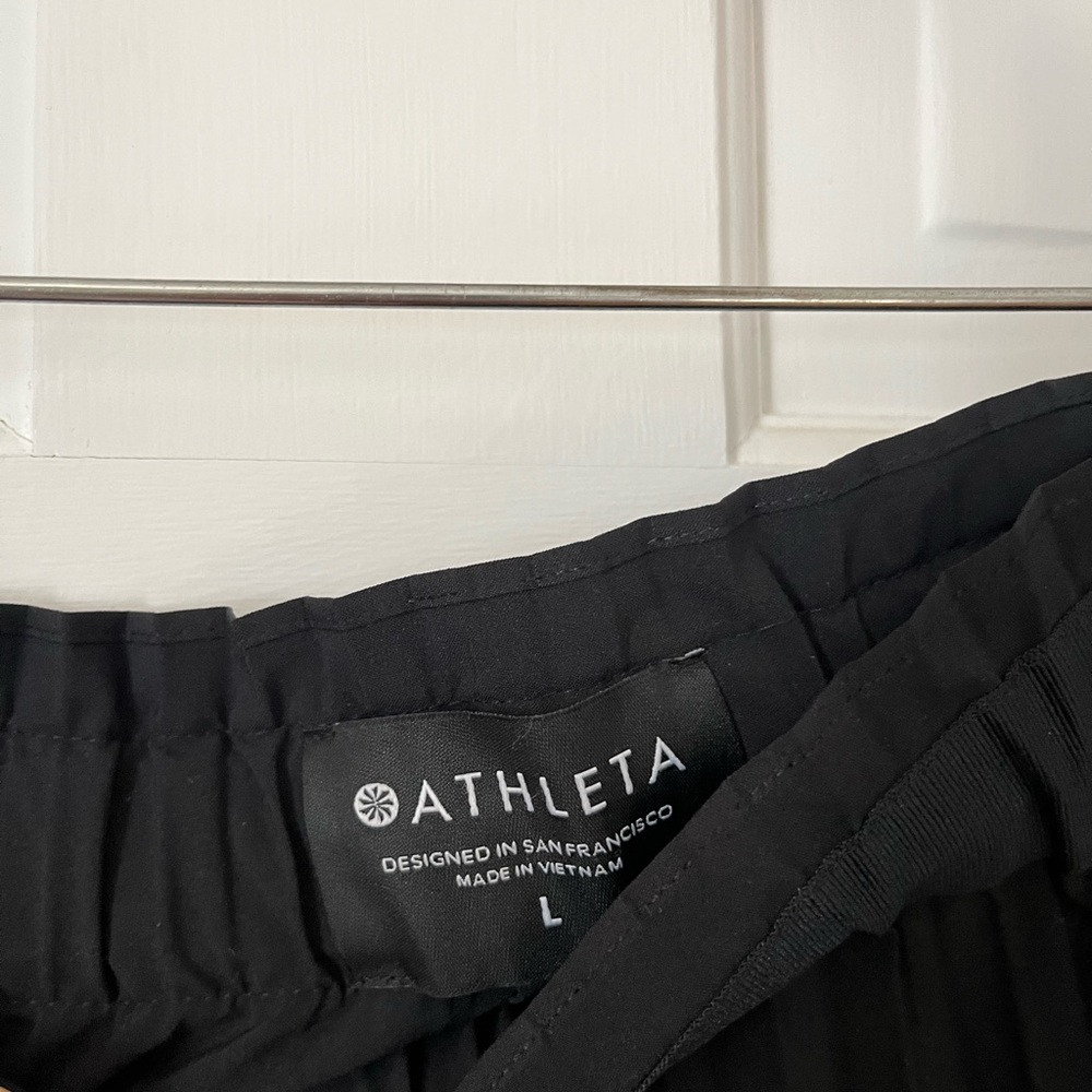 Athleta Black Pleated Midi Skirt - Picture 5 of 6